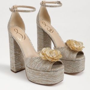 Brand new luxury Sam Edelman kori flora platform heels